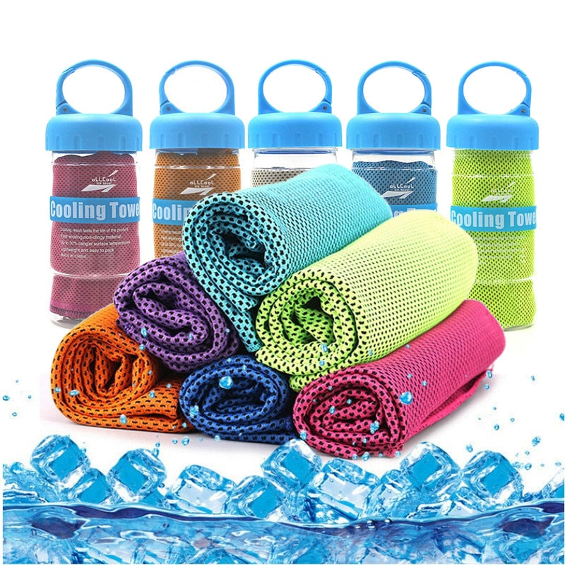 Outdoor Sport Ice Towel Rapid Instant Cooling Microfiber Quick-Dry Ice Towels Fitness Yoga Gym Running Wipe Sweat  Chill Towels