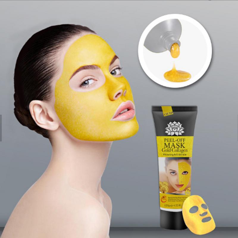 24K Gold Collagen Face Mask Blackhead Remover Peel mask Moisturizing Anti-aging Facial Masks Women Beauty Skin Care Face Mask