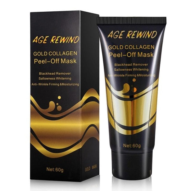 24K Gold Collagen Face Mask Blackhead Remover Peel mask Moisturizing Anti-aging Facial Masks Women Beauty Skin Care Face Mask