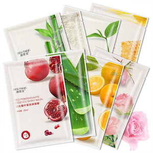 Bisutang Skin Care Women Face Sheet Masks Natural Essence Moisturizing Oil Control Natural Essence Collagen Whitening Mask TSLM1