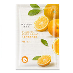 Bisutang Skin Care Women Face Sheet Masks Natural Essence Moisturizing Oil Control Natural Essence Collagen Whitening Mask TSLM1