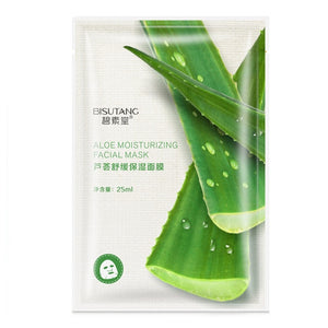 Bisutang Skin Care Women Face Sheet Masks Natural Essence Moisturizing Oil Control Natural Essence Collagen Whitening Mask TSLM1