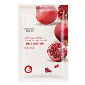 Bisutang Skin Care Women Face Sheet Masks Natural Essence Moisturizing Oil Control Natural Essence Collagen Whitening Mask TSLM1
