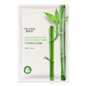 Bisutang Skin Care Women Face Sheet Masks Natural Essence Moisturizing Oil Control Natural Essence Collagen Whitening Mask TSLM1