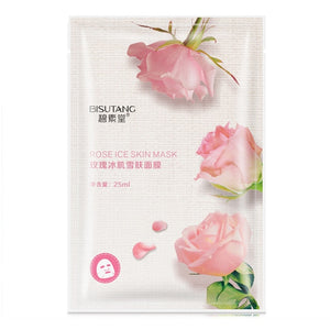 Bisutang Skin Care Women Face Sheet Masks Natural Essence Moisturizing Oil Control Natural Essence Collagen Whitening Mask TSLM1