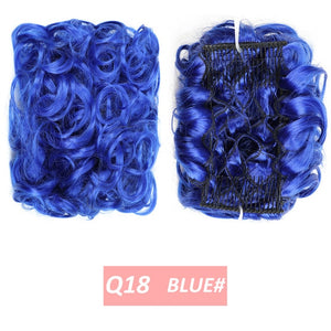 WERD  2 Plastic Comb Clip In Curly Synthetic Hair Pieces Chignon Updo Cover Hairpiece Extension Hair Bun Hair Accessories