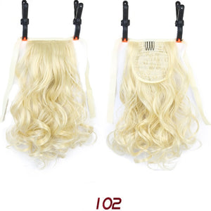 LUPU Short Wavy Clip In Drawstring Ponytail Synthetic Heat Resistant Hair Extensions Hairpieces Black Brown Hair Tail Headwear