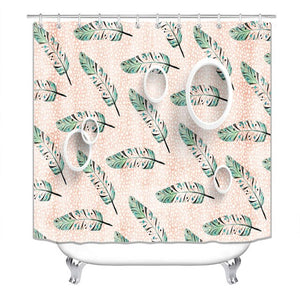 beautiful stripes  Print Shower Curtain 4 Piece Carpet Cover Toilet Cover Bath Mat Pad Set Bathroom Curtain with 12 Hooks