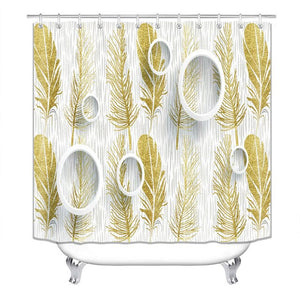 beautiful stripes  Print Shower Curtain 4 Piece Carpet Cover Toilet Cover Bath Mat Pad Set Bathroom Curtain with 12 Hooks