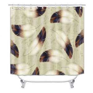 beautiful stripes  Print Shower Curtain 4 Piece Carpet Cover Toilet Cover Bath Mat Pad Set Bathroom Curtain with 12 Hooks