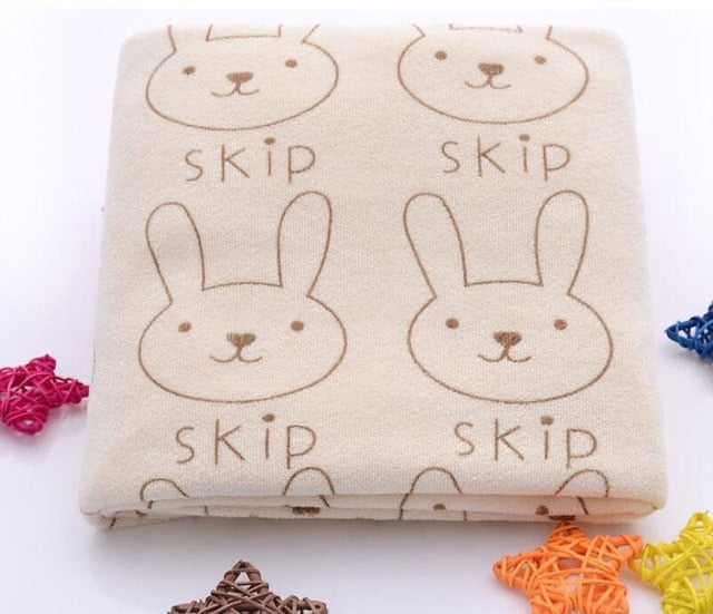 Lovely Rabbit Soft Microfiber Baby Infant Bath Towel Newborn Absorbent Drying Washcloth Feeding Cloth Toalha