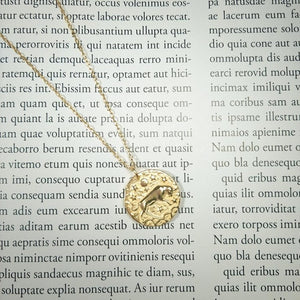 12 Constellations Zodiac Sign Figurine Coin Necklace in 925 Sterling Silver Horoscopes Female Jewelry Gold Medal Necklace Women