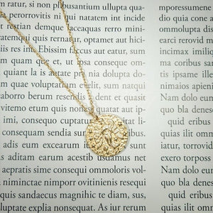 12 Constellations Zodiac Sign Figurine Coin Necklace in 925 Sterling Silver Horoscopes Female Jewelry Gold Medal Necklace Women