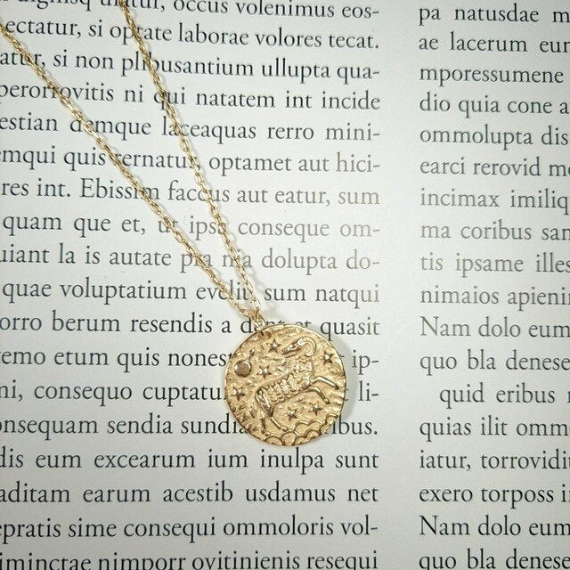 12 Constellations Zodiac Sign Figurine Coin Necklace in 925 Sterling Silver Horoscopes Female Jewelry Gold Medal Necklace Women