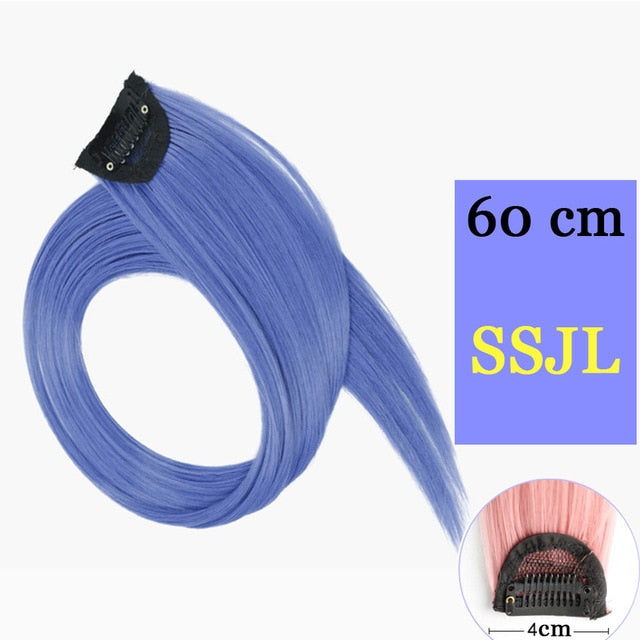 MUMUPI Long Straight color Hair Piece Hair Extensions Clip In hair extensions Highlight extensiones de cabello natural