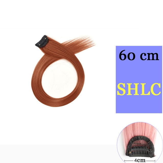 MUMUPI Long Straight color Hair Piece Hair Extensions Clip In hair extensions Highlight extensiones de cabello natural