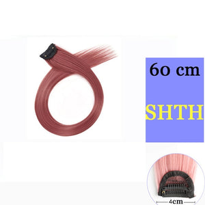 MUMUPI Long Straight color Hair Piece Hair Extensions Clip In hair extensions Highlight extensiones de cabello natural