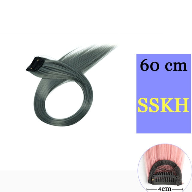 MUMUPI Long Straight color Hair Piece Hair Extensions Clip In hair extensions Highlight extensiones de cabello natural