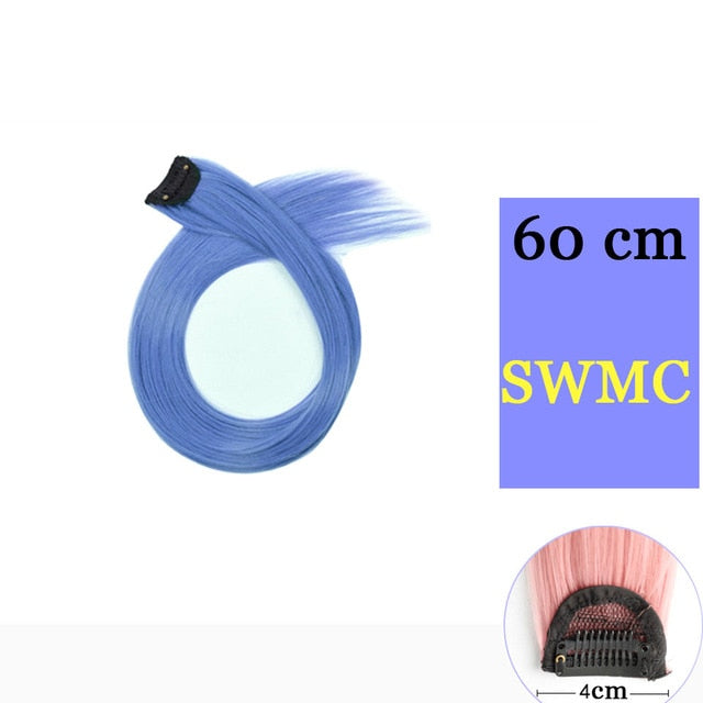 MUMUPI Long Straight color Hair Piece Hair Extensions Clip In hair extensions Highlight extensiones de cabello natural
