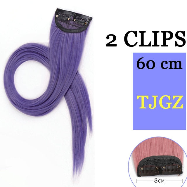 MUMUPI Long Straight color Hair Piece Hair Extensions Clip In hair extensions Highlight extensiones de cabello natural