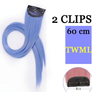 MUMUPI Long Straight color Hair Piece Hair Extensions Clip In hair extensions Highlight extensiones de cabello natural
