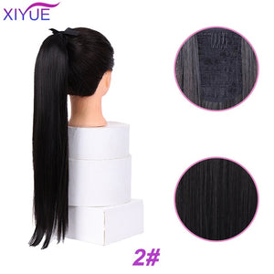 85cm Super Long Straight Clip In Tail False Hair Ponytail Hairpiece With Hairpins Synthetic Pony Tail Extensions For Women Ponyt