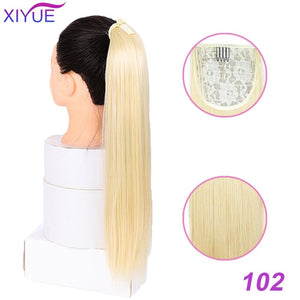 85cm Super Long Straight Clip In Tail False Hair Ponytail Hairpiece With Hairpins Synthetic Pony Tail Extensions For Women Ponyt