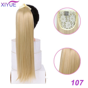 85cm Super Long Straight Clip In Tail False Hair Ponytail Hairpiece With Hairpins Synthetic Pony Tail Extensions For Women Ponyt
