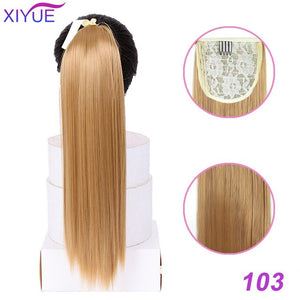 85cm Super Long Straight Clip In Tail False Hair Ponytail Hairpiece With Hairpins Synthetic Pony Tail Extensions For Women Ponyt