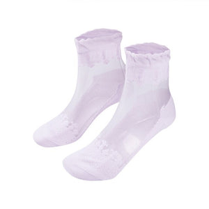 Women Sexy Ankle Fancy Retro Lace Ruffle Frilly Sexy Nylon Short Socks