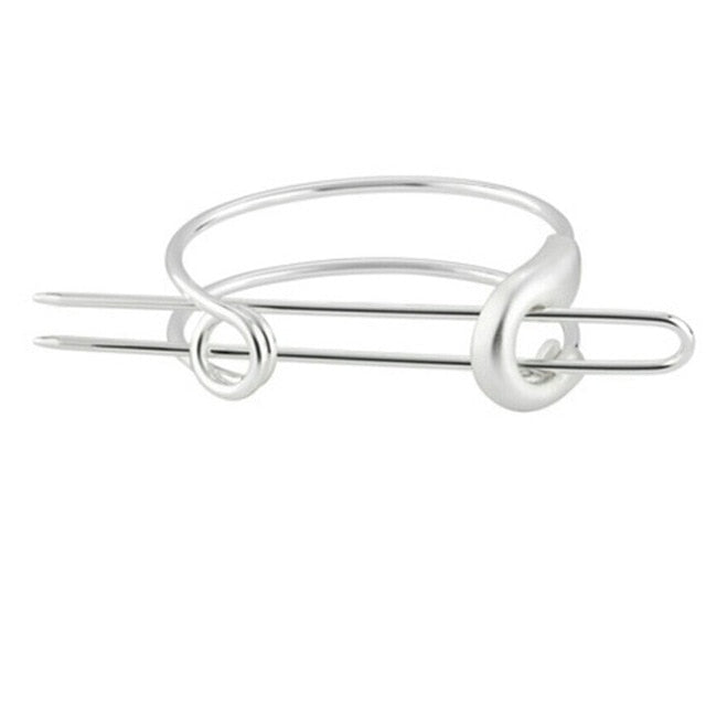 Original Design Alloy Round Top Hair Stick Bun Cage Minimalist  Fancy Pony Tail Cuffs  Original Bun Holder Hair Accessories