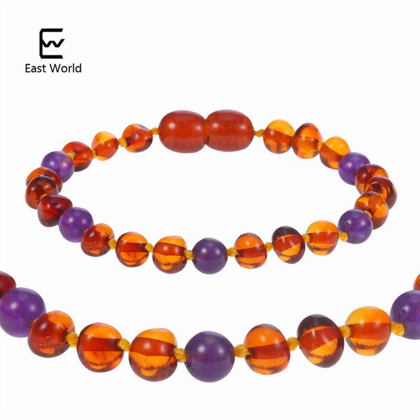 HAOHUPO Customizable Amber Bracelets with Natural Rose Quartz Original Jewelry for Adult Baby Anklets Fancy Baltic Amber Gift