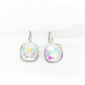 Ms.Betti 2020 new year cushion square fancy stones earrings with lever back french hook for  fashion women's wedding gifts
