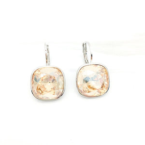 Ms.Betti 2020 new year cushion square fancy stones earrings with lever back french hook for  fashion women's wedding gifts