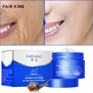 Tea Tree Snail Essence Face Cream Anti-aging Moisturizer Nourishing Collagen Essence Women Skin Care Hyaluronic Acid Face Cream