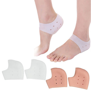 New arriver feet care socks 1pair=2pcs New Silicone Moisturizing Gel Heel Socks Cracked Foot Skin Care Protectors anti cracking