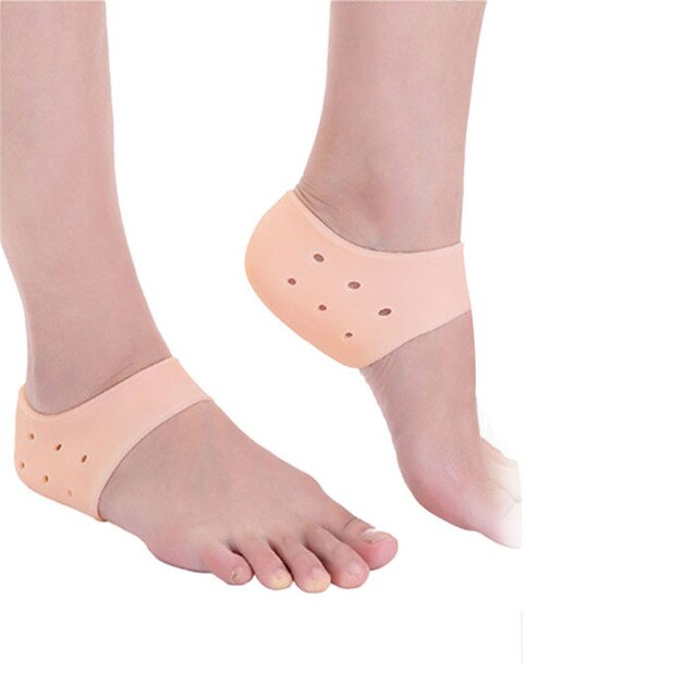 New arriver feet care socks 1pair=2pcs New Silicone Moisturizing Gel Heel Socks Cracked Foot Skin Care Protectors anti cracking
