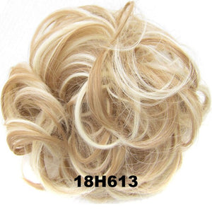 Elastic Messy Hair Bun Synthetic Heat Resistant Natural Looking False Hairpiece Women's Cute Ponytail Chignon