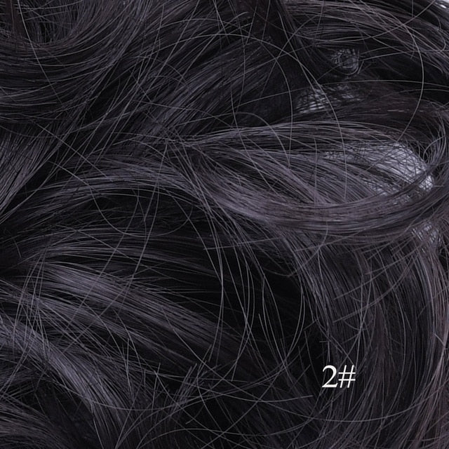 Elastic Messy Hair Bun Synthetic Heat Resistant Natural Looking False Hairpiece Women's Cute Ponytail Chignon