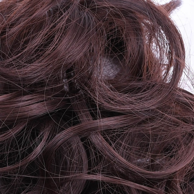Elastic Messy Hair Bun Synthetic Heat Resistant Natural Looking False Hairpiece Women's Cute Ponytail Chignon