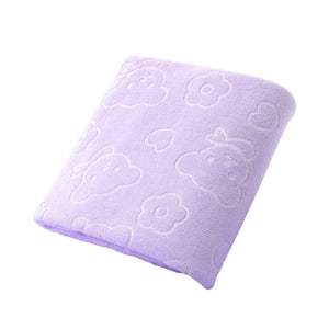 Bear Print  Bath Towels 70*140cm Beach Towel Microfiber Fabric Rectangle Bathroom Towels Washable Decor