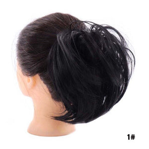 MANWEIScrunchy Hair Bun Synthetic Hair Extension Hairpieces For Women Messy Bun Chignon Elastic Hair Band Donut Wrap Ponytail