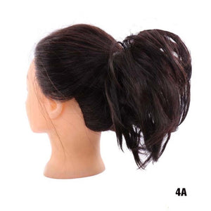 MANWEIScrunchy Hair Bun Synthetic Hair Extension Hairpieces For Women Messy Bun Chignon Elastic Hair Band Donut Wrap Ponytail