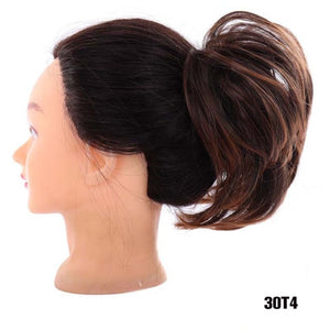 MANWEIScrunchy Hair Bun Synthetic Hair Extension Hairpieces For Women Messy Bun Chignon Elastic Hair Band Donut Wrap Ponytail
