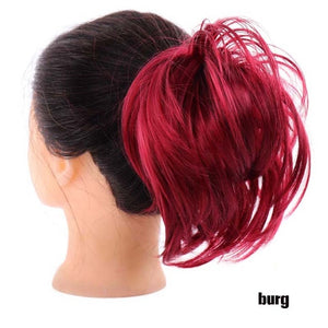 MANWEIScrunchy Hair Bun Synthetic Hair Extension Hairpieces For Women Messy Bun Chignon Elastic Hair Band Donut Wrap Ponytail