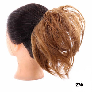 MANWEIScrunchy Hair Bun Synthetic Hair Extension Hairpieces For Women Messy Bun Chignon Elastic Hair Band Donut Wrap Ponytail