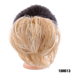 MANWEIScrunchy Hair Bun Synthetic Hair Extension Hairpieces For Women Messy Bun Chignon Elastic Hair Band Donut Wrap Ponytail