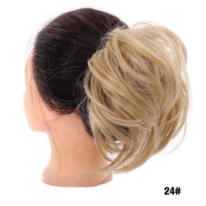 MANWEIScrunchy Hair Bun Synthetic Hair Extension Hairpieces For Women Messy Bun Chignon Elastic Hair Band Donut Wrap Ponytail