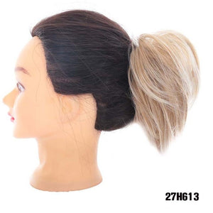 MANWEIScrunchy Hair Bun Synthetic Hair Extension Hairpieces For Women Messy Bun Chignon Elastic Hair Band Donut Wrap Ponytail