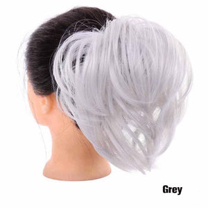 MANWEIScrunchy Hair Bun Synthetic Hair Extension Hairpieces For Women Messy Bun Chignon Elastic Hair Band Donut Wrap Ponytail